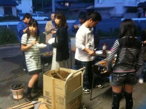 まんでスタッフ　BBQ　in 秘密基地