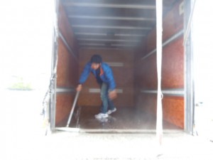 2トントラック(箱型)洗車!＼(^o^)／