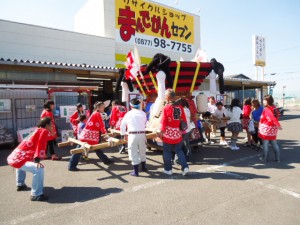 御神輿がやってきましたyo！