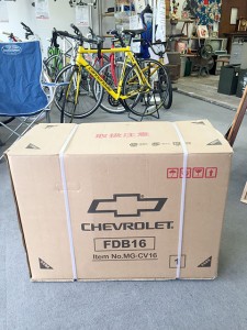 新品のシボレー16インチ折りたたみ自転車を買取