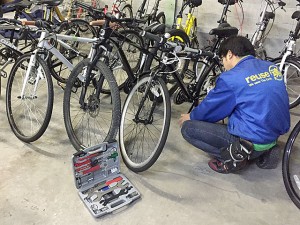 自転車の清掃