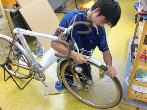 自転車の梱包