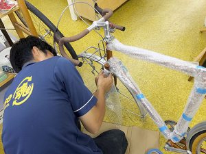 自転車の梱包