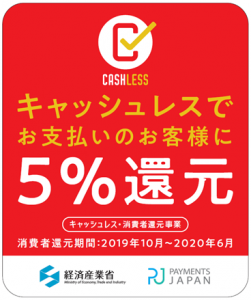 5％還元対象店